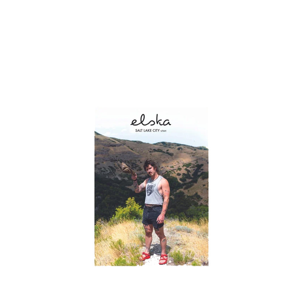 Elska #49 Salt Lake City (Utah) with a man hiking on a mountain trail.