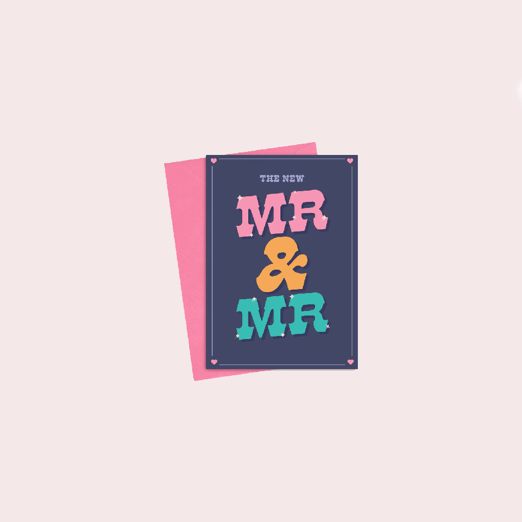 Mr & Mr Wedding Card