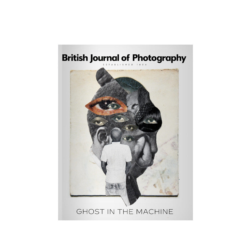 British Journal of Photography #7925 with a collage design on a white background