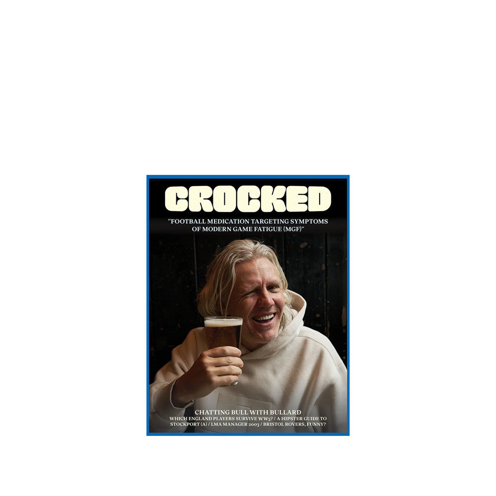 Crocked #1 cover with a person holding a beer glass