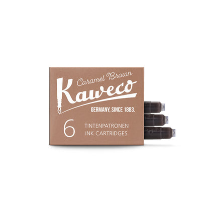 Kaweco Ink Cartridges Caramel Brown 6-Pack