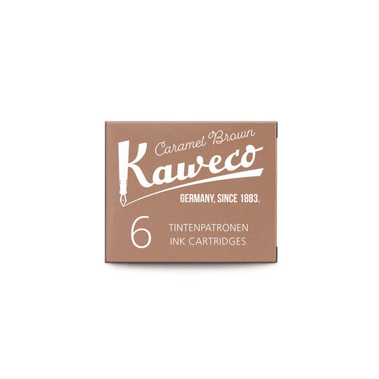 Kaweco Ink Cartridges Caramel Brown 6-Pack