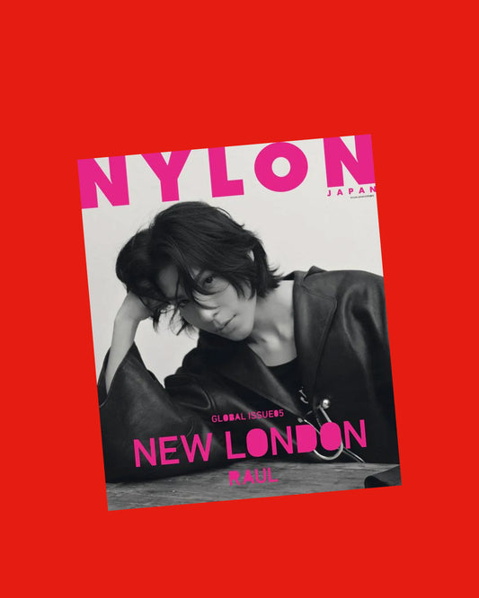 NYLON JAPAN Global Issue #5 explores the “New London” scene, with a solo cover by Raoul of Snow Man. Bilingual edition featuring artists and musicians shaping the UK and Asia.