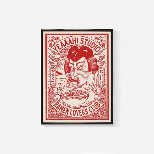 Ramen Lovers Club 30x40cm silkscreen print