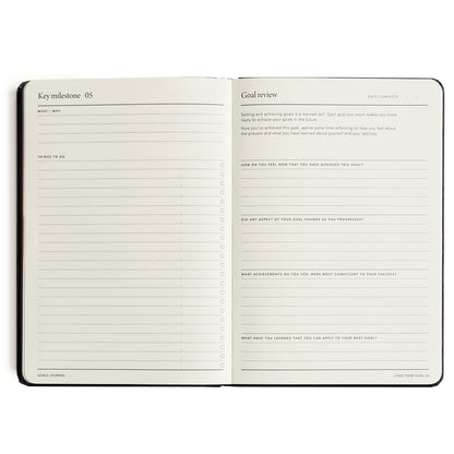 MiGoals Goals Journal - Black