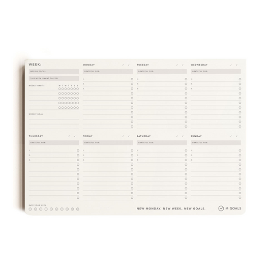 MiGoals Weekly Productivity Desk Pad