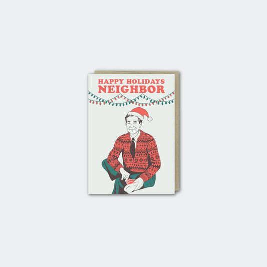 Pike Street Press Happy Holidays Neighbour Letterpress Holiday Card